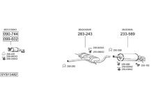 Výfukový systém BOSAL SYS13482