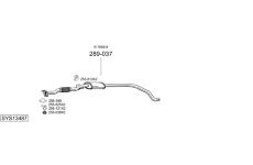 Výfukový systém BOSAL SYS13487
