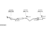 Výfukový systém BOSAL SYS13541