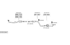 Výfukový systém BOSAL SYS13547