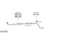 Výfukový systém BOSAL SYS13549