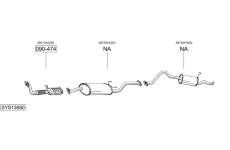 Výfukový systém BOSAL SYS13680