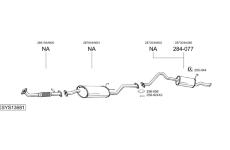 Výfukový systém BOSAL SYS13681