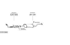 Výfukový systém BOSAL SYS13684