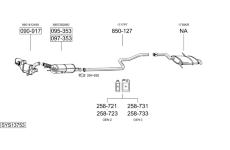 Výfukový systém BOSAL SYS13753