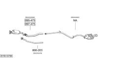 Výfukový systém BOSAL SYS13759