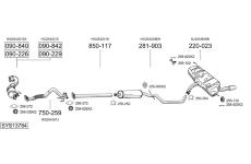 Výfukový systém BOSAL SYS13784