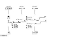 Výfukový systém BOSAL SYS13841