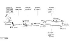 Výfukový systém BOSAL SYS13858