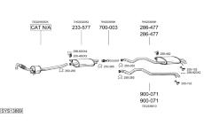 Výfukový systém BOSAL SYS13869