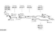 Výfukový systém BOSAL SYS13870