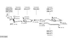 Výfukový systém BOSAL SYS13924