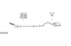Výfukový systém BOSAL SYS13952