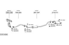 Výfukový systém BOSAL SYS14064