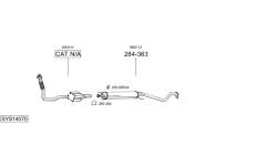 Výfukový systém BOSAL SYS14070