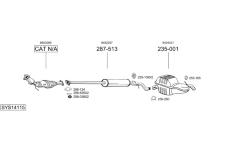 Výfukový systém BOSAL SYS14115