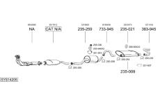 Výfukový systém BOSAL SYS14205