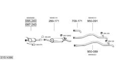 Výfukový systém BOSAL SYS14366