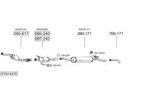 Výfukový systém BOSAL SYS14370