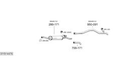 Výfukový systém BOSAL SYS14478