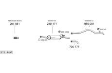 Výfukový systém BOSAL SYS14497