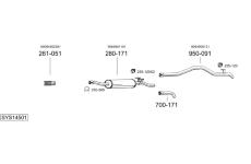 Výfukový systém BOSAL SYS14501