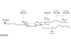 Výfukový systém BOSAL SYS14536