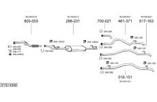 Výfukový systém BOSAL SYS14589