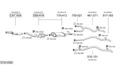 Výfukový systém BOSAL SYS14590