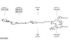 Výfukový systém BOSAL SYS14604
