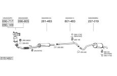 Výfukový systém BOSAL SYS14621