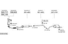 Výfukový systém BOSAL SYS14783