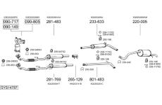 Výfukový systém BOSAL SYS14787