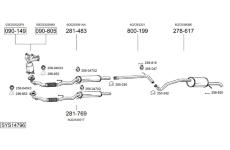Výfukový systém BOSAL SYS14796