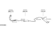 Výfukový systém BOSAL SYS14883