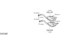 Výfukový systém BOSAL SYS15068