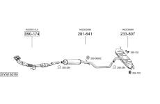 Výfukový systém BOSAL SYS15079