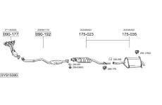 Výfukový systém BOSAL SYS15080