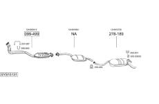 Výfukový systém BOSAL SYS15131