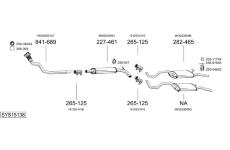Výfukový systém BOSAL SYS15138