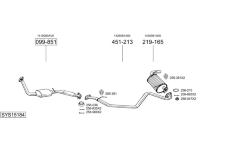 Výfukový systém BOSAL SYS15184
