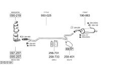 Výfukový systém BOSAL SYS15191