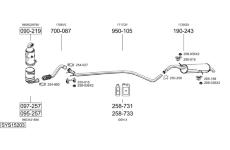 Výfukový systém BOSAL SYS15203