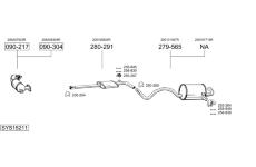 Výfukový systém BOSAL SYS15211