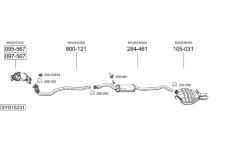 Výfukový systém BOSAL SYS15231