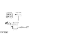 Výfukový systém BOSAL SYS15253