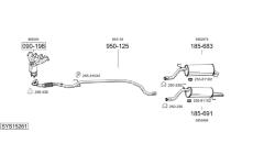 Výfukový systém BOSAL SYS15261