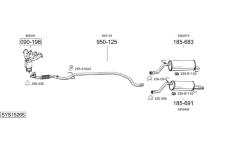 Výfukový systém BOSAL SYS15265