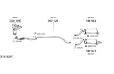 Výfukový systém BOSAL SYS15267