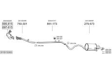 Výfukový systém BOSAL SYS15303